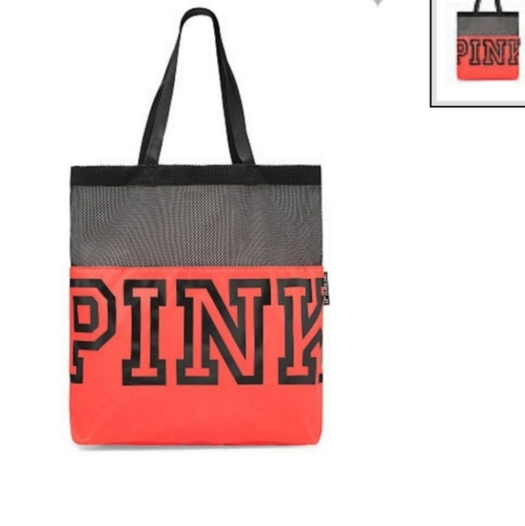 PINK Victoria's Secret Handbags - New pink Victoria's SECRET mesh tote bag last one